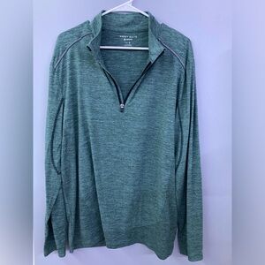 Perry Ellis 1/4 Quarter Zip Green
